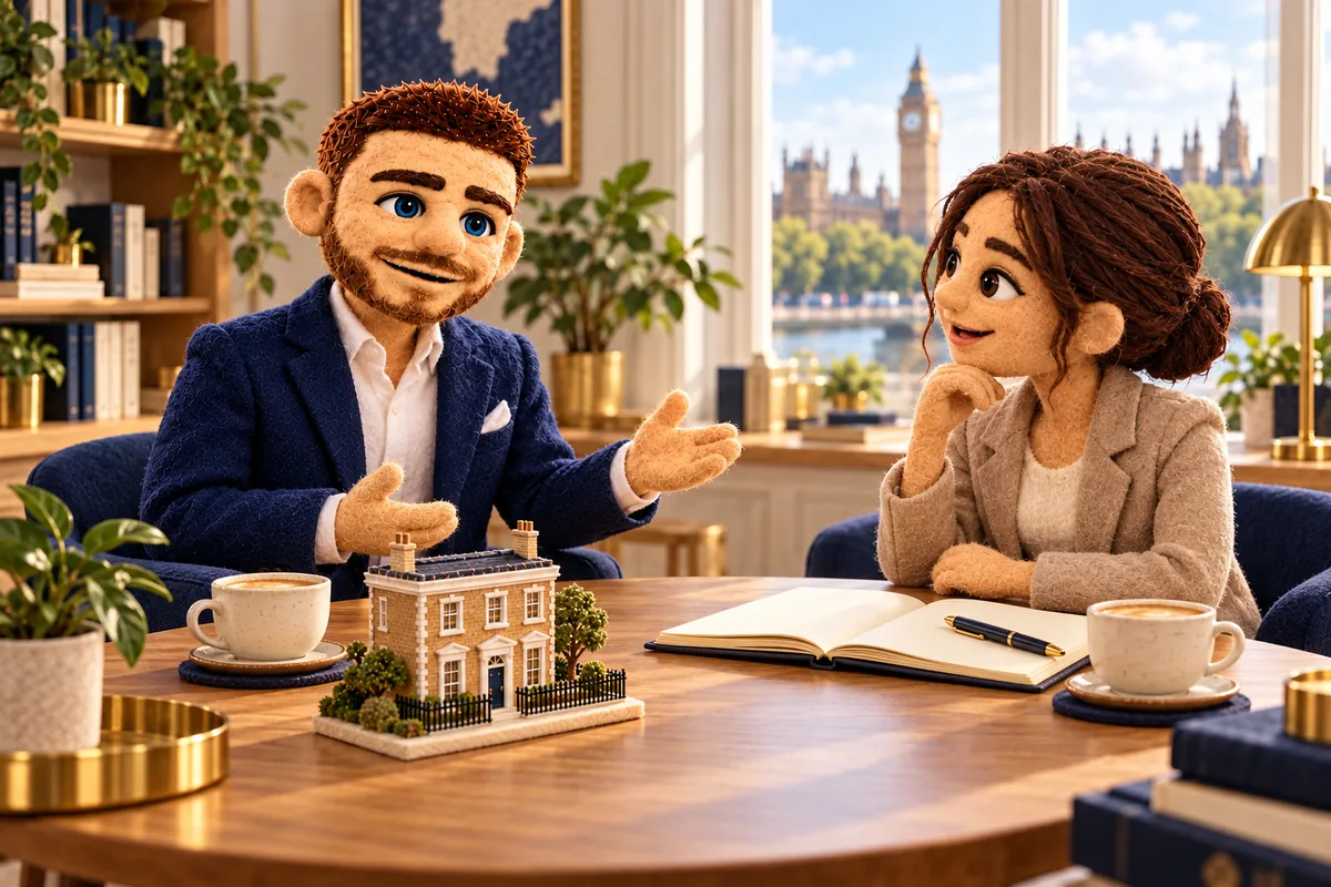 Puppet Jack and a felt colleague at a planning table