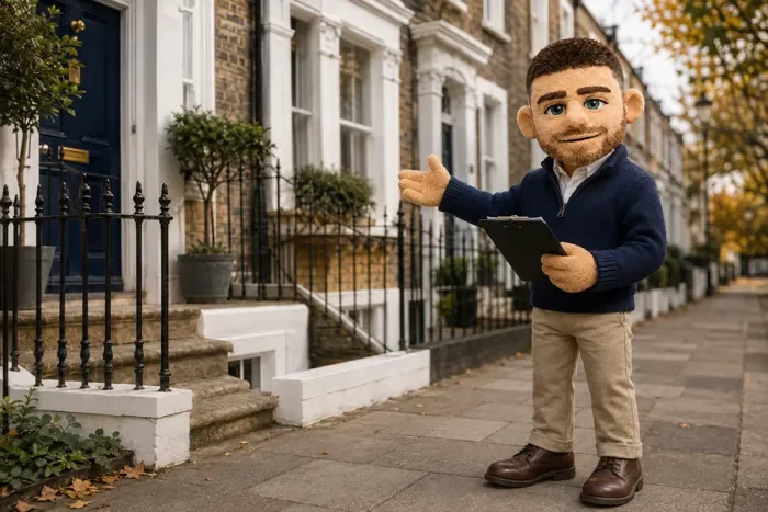Puppet Jack pointing at the game title